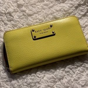 Lime Kate Spade Zipper Wallet